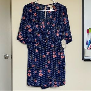 Blue Floral Altar’d State Romper - L